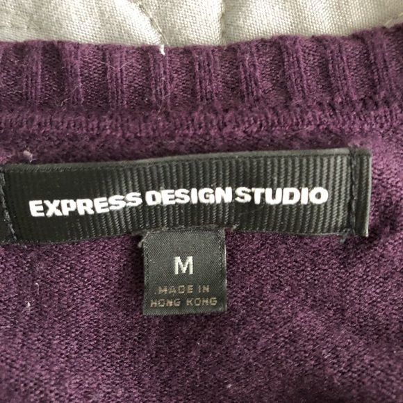 Express Purple Sweater - Picture 2 of 2